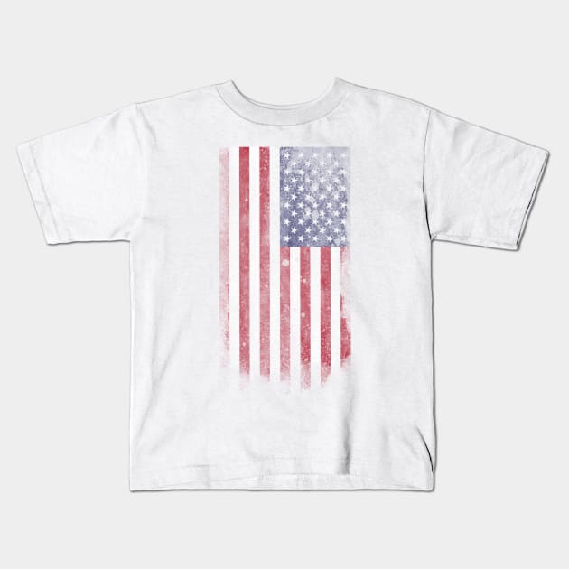 Cool old American flag Liam Fitzpatrick Kids T-Shirt by Liam Fitzpatrick 